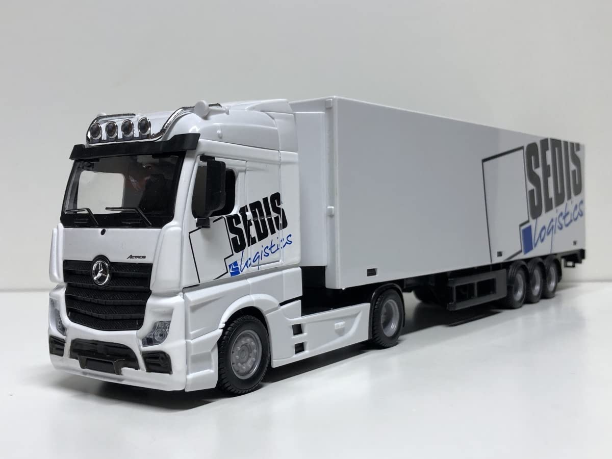 Amazon | burago 1/43 Mercedes Benz Actros トレーラー＋
