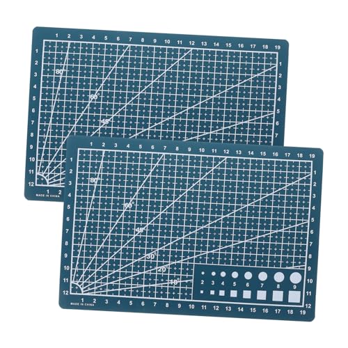 ULDIGI Self-healing Cutting Mat Set 2-pack Gridded Rotary Mat for Craft Cutting Sewing Projects