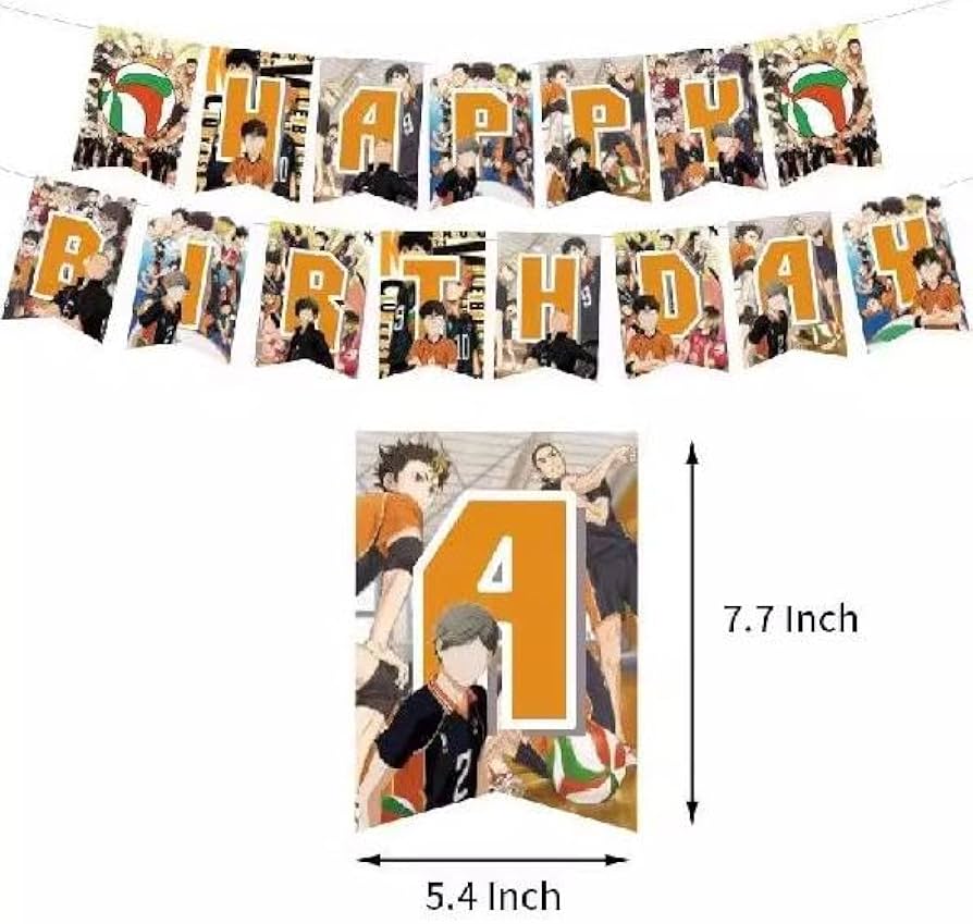 Amazon | ハイキュー 誕生日 飾り付け 風船 烏野高校バレー部 日向翔陽
