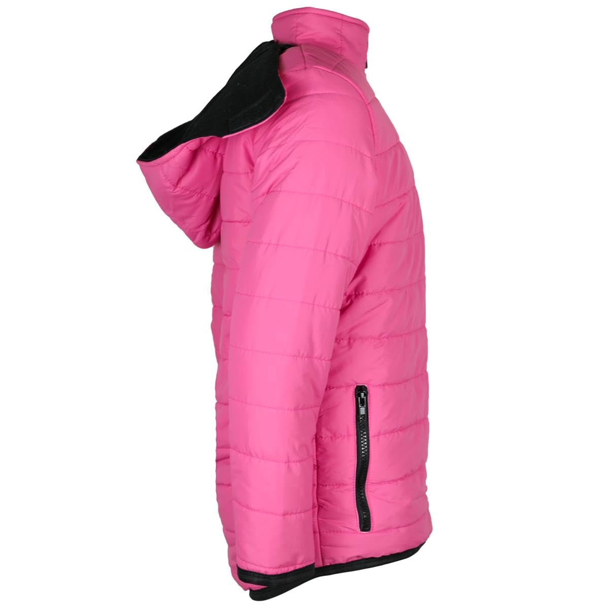 Set da equitazione invernale per bambini, colore rosa, trapuntato, con inserti in silicone, colore: grigio
