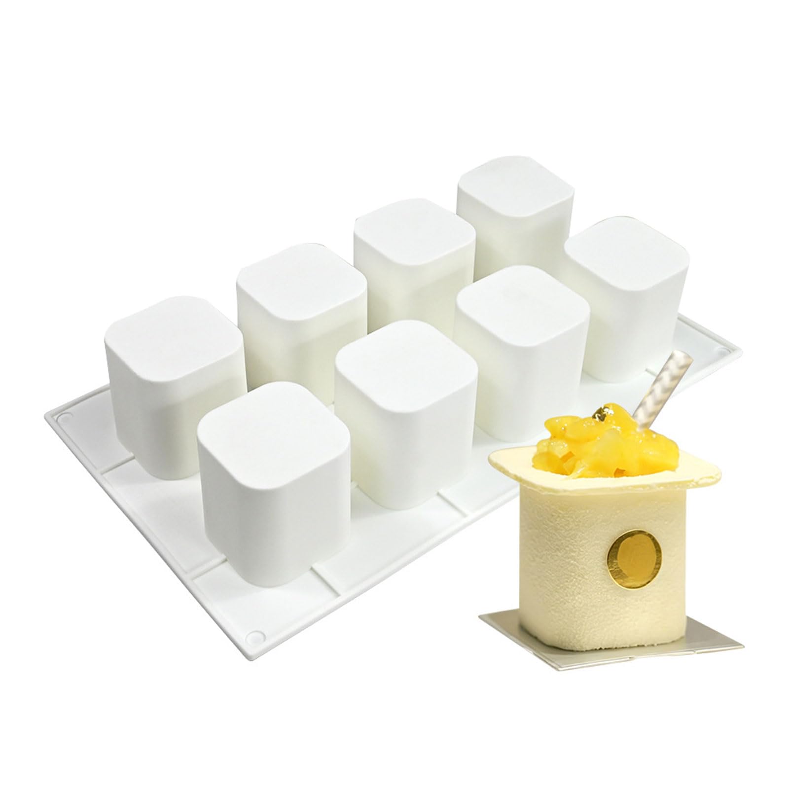 Tsophreniq Yogurt Cup Silicone Mousses Cake Molds Puddings Baking Molds Kitchen Tool Party Celebration Dessert Bakeware Silicone Cake