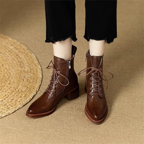 Botines mujer cómodos para caminar sin fatiga con puntera redonda elegante 3