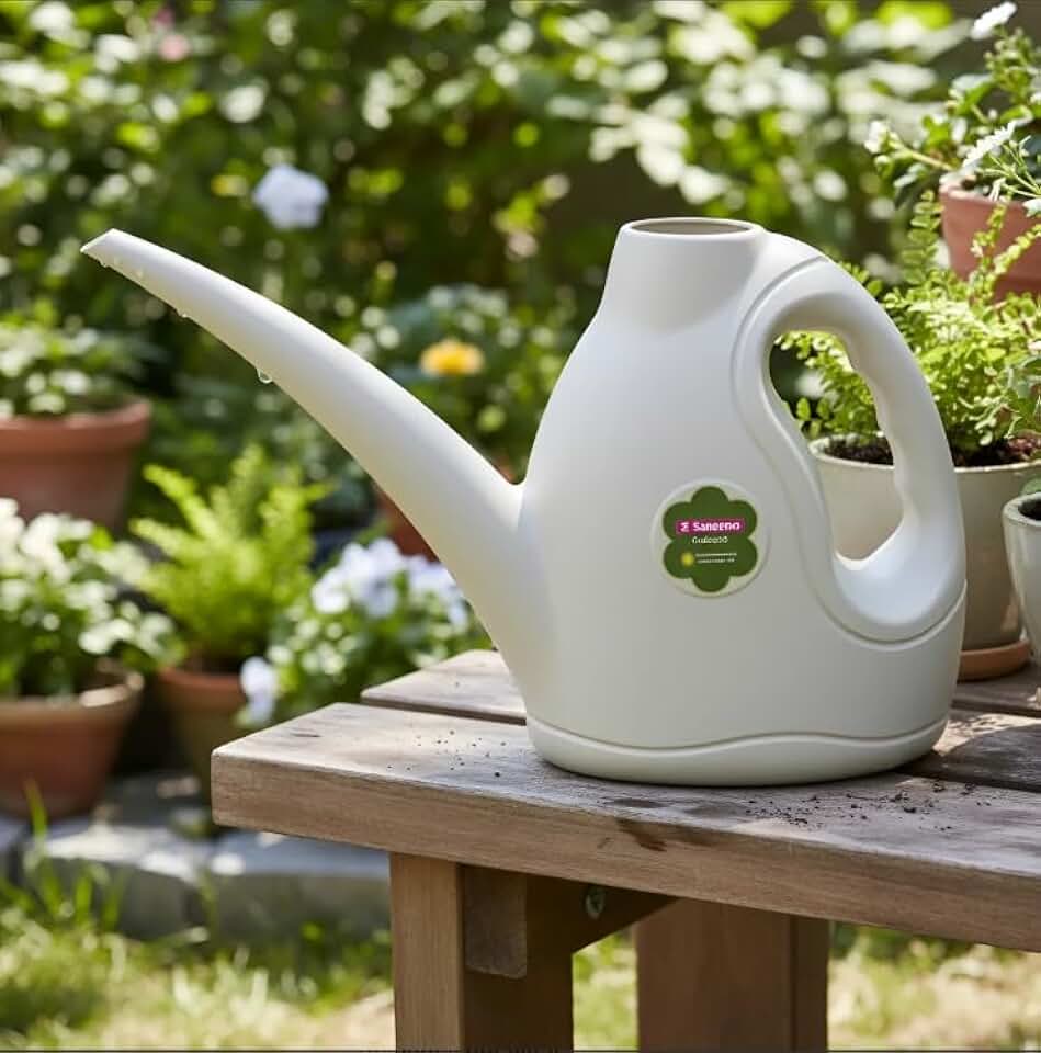 Regador Sanremo Plástico Bico Fino 2 Litros - Jardim Plantas Cinza