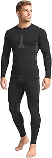 Thermounterwäsche Herren Set/Skiunterwäsche/Sportunterwäsche Seamless: langärmliges Oberteil + Lange Unterhose (ÖkoTex100)