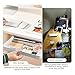 KAJHSTLOZ 1Pcs Under Desk Drawer Storage Box Hidden Self-Adhesive Stationery Storage Drawer For Office Home Organizer Accessories(Dark Grey)