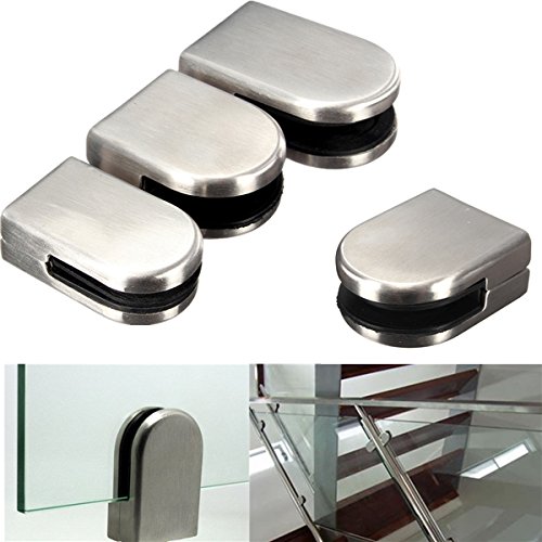 Generic 1012Mm Stainless Steel Glass Clamp Bracket Holder For Window Balustrade Handrail(M