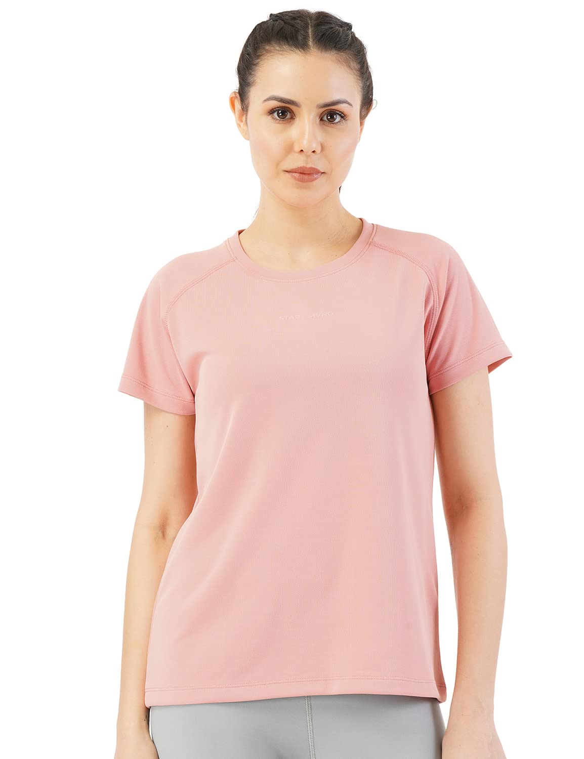 Athleisure Women's T-Shirt for Gym -Lightweight, Anti-Odor, UV Protect, Dry Tech, Ultra Soft Seams