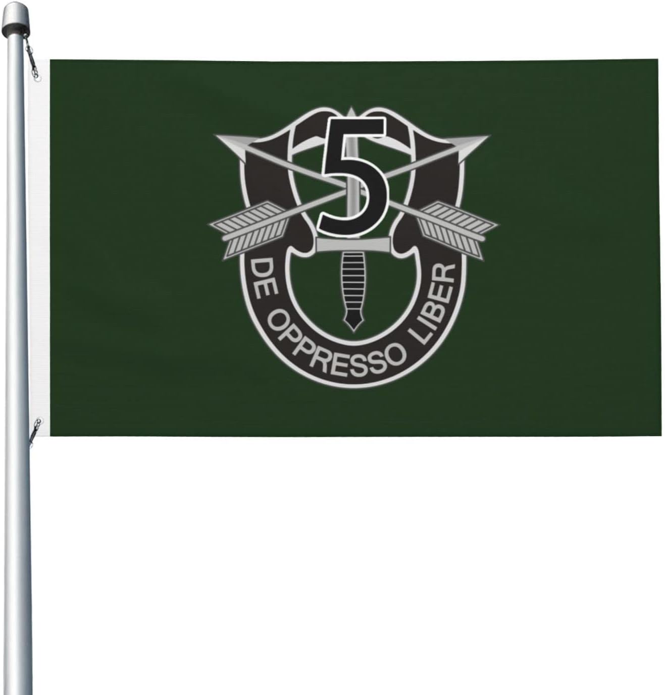 Generic 5th Special Forces Group 3x5 Ft Flag - Polyester, Double-sided Design for Outdoor or Indoor Use55, Black