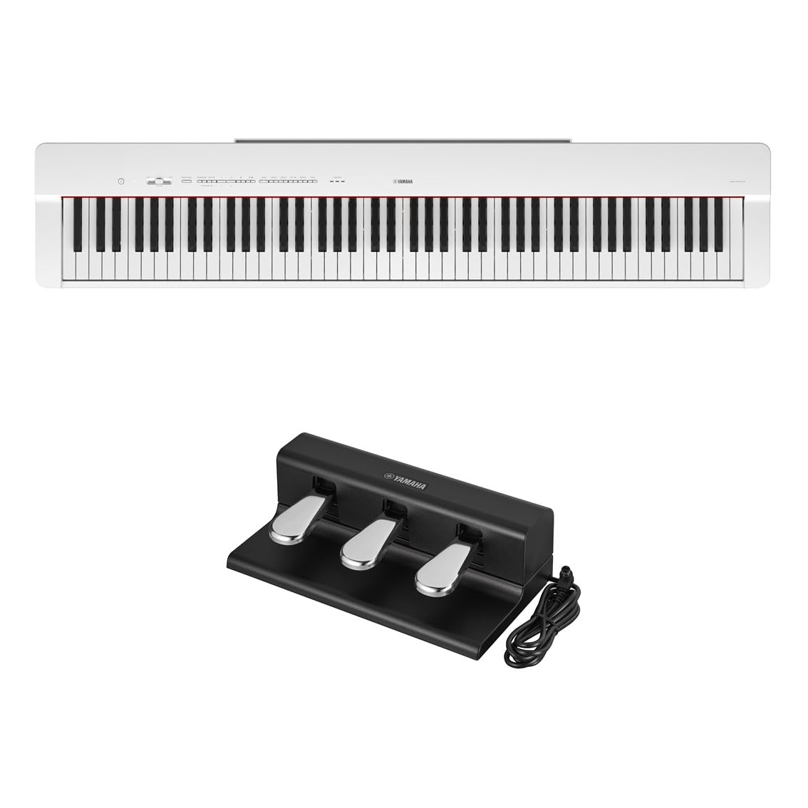 Amazon | 【セット買い】ヤマハ YAMAHA 電子ピアノ P-225WH Pシリーズ 