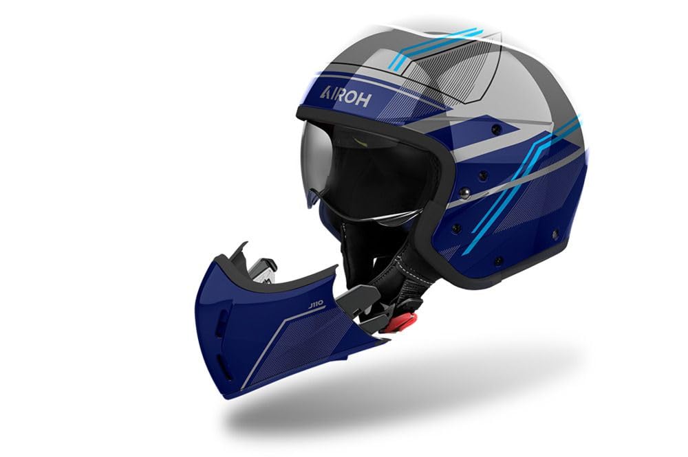AIROH J 110 SLIM BLUE GLOSS XS