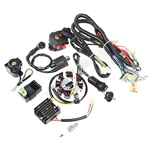 Enlux Arnés de cableado eléctrico completo Telar de alambre ATV QUAD 150/200/250CC...