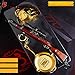 Metal Keychain 3PCS Iron Key Ring Pendant Including Red Kar98K Frying Pan and Level 3 Helmet