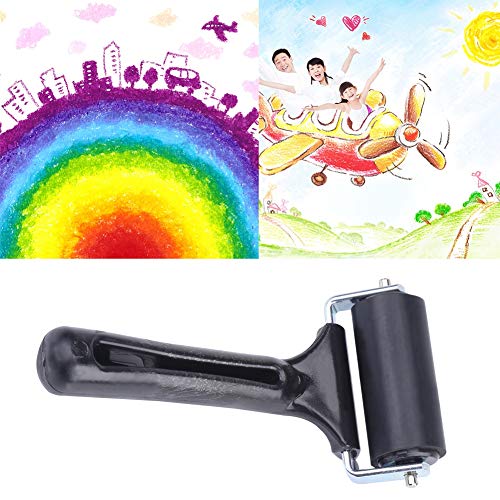 Simlug Soft Rubber Brayer, Rubber Brayer Roller Paint Brush Ink Applicator Art Craft Oil Painting Tool
