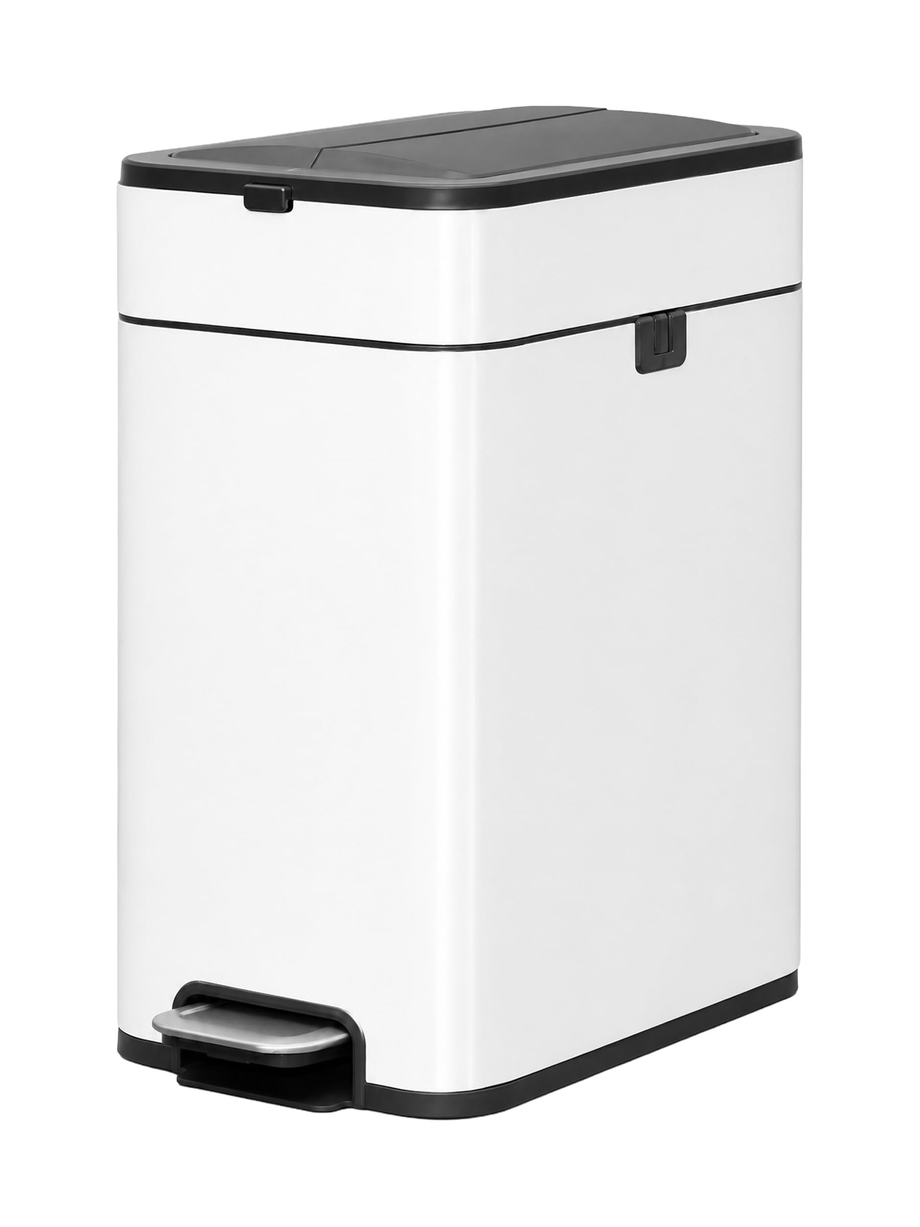 Amazon｜ottostyle.jp ペダル式 中央開閉 ゴミ箱 ステンレス スリム