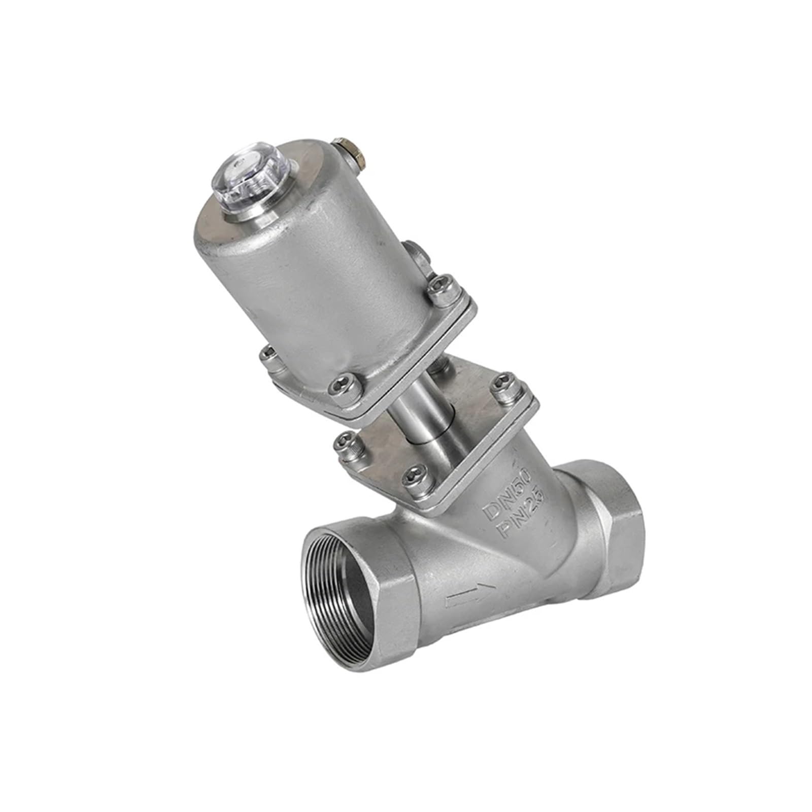 Vanne pneumatique inox pour eviter les fuites de vapeur 16 bars
