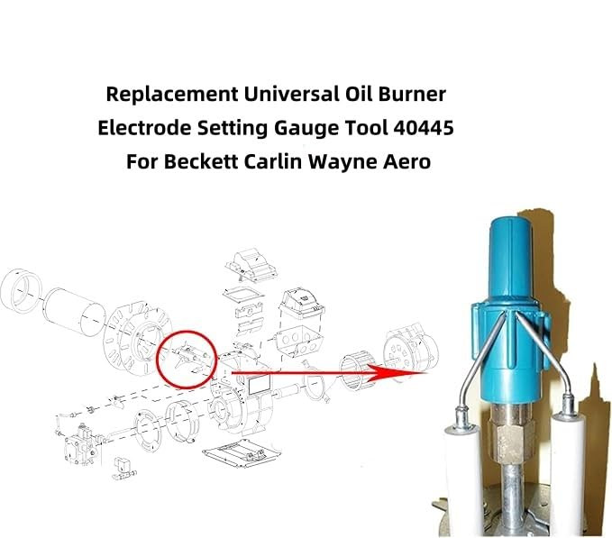Universal Oil Burner Electrode Setting Gauge Tool 40445 - Compatible With Beckett, Carlin, Wayne, Aero & More