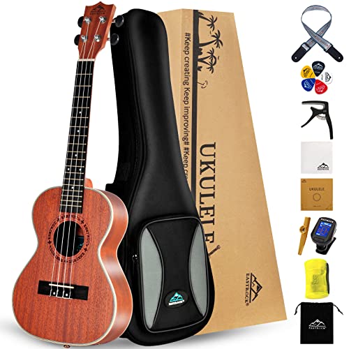 Image of EASTROCK Tenor Ukulele 26 inch Sapele Beginners Kit | Ukulele big package kit, suitable for adults and beginners, ideal for practice, daily playing, and home use