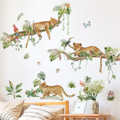 Vinilo Decorativo de Leopardo Grande para Pared