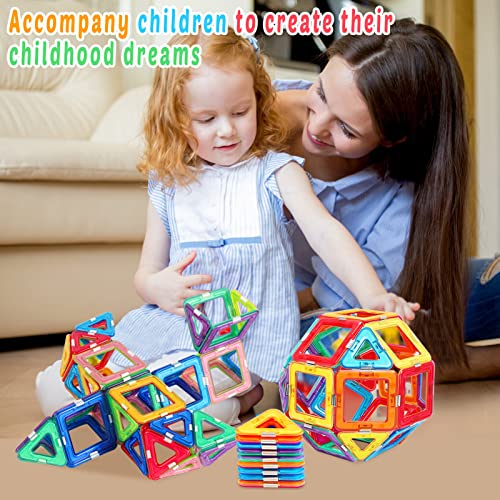 Magnetic Tiles For 3 4 5 6 7 8+ Year Old Boys Girls Upgrade Magnetic Building Blocks Set Educational Stem Toys Christmas Birthday Gift Toys For 3+ Year Old Boys And Girls (40Pcs Magnetic Tiles) #TOP3