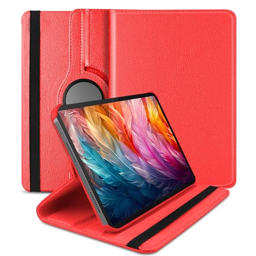 Image of TGK 360 Rotatable Smart Flip Cover for Lenovo Idea Tab Pro 12.7 Inch 2025 TB-373FU TB-375FC Tablet Case (Red)