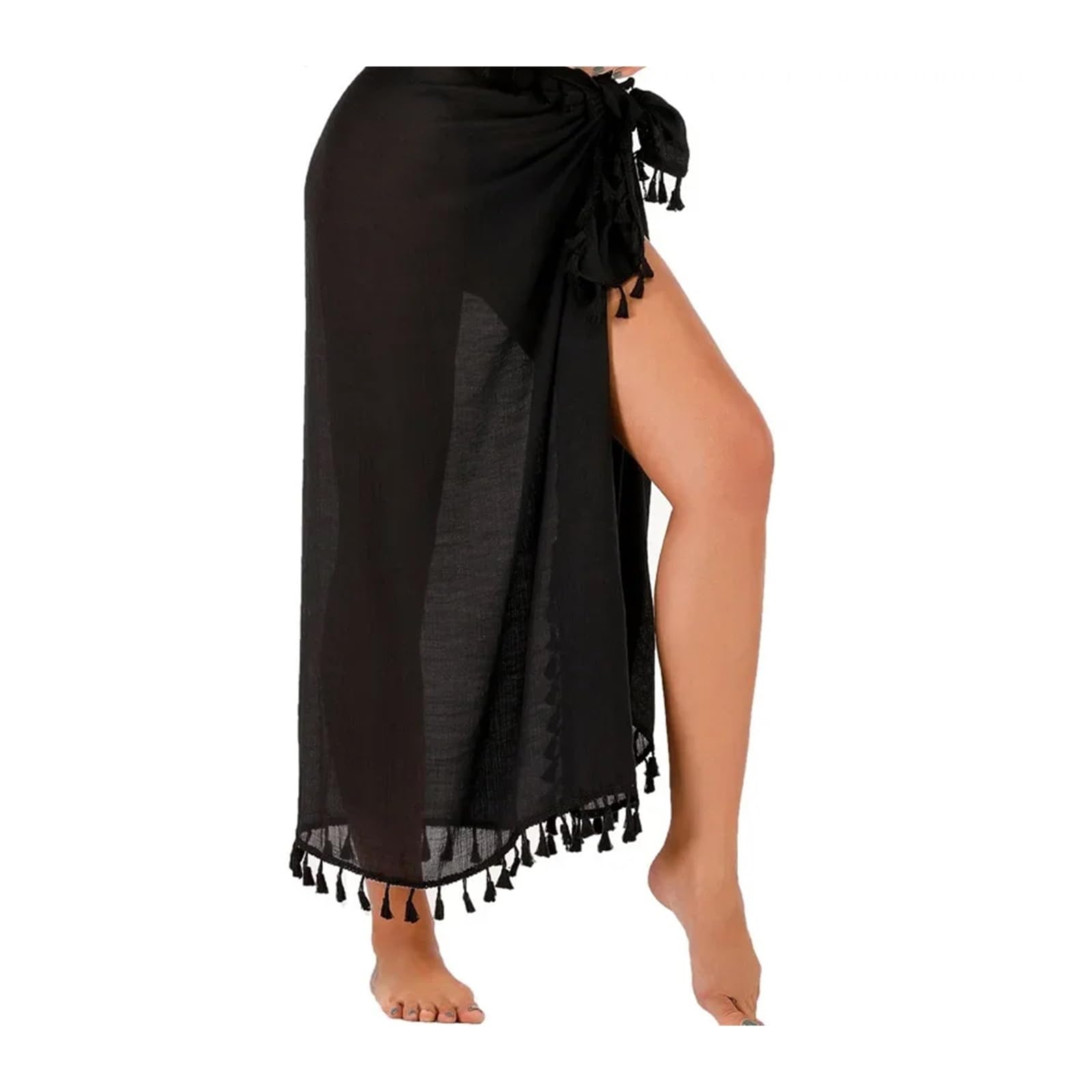 Vestido Playero for Traje De Baño | Vestido de playa con falda y borlas for mujer, protección solar, Sexy, con cordones, for vacaciones