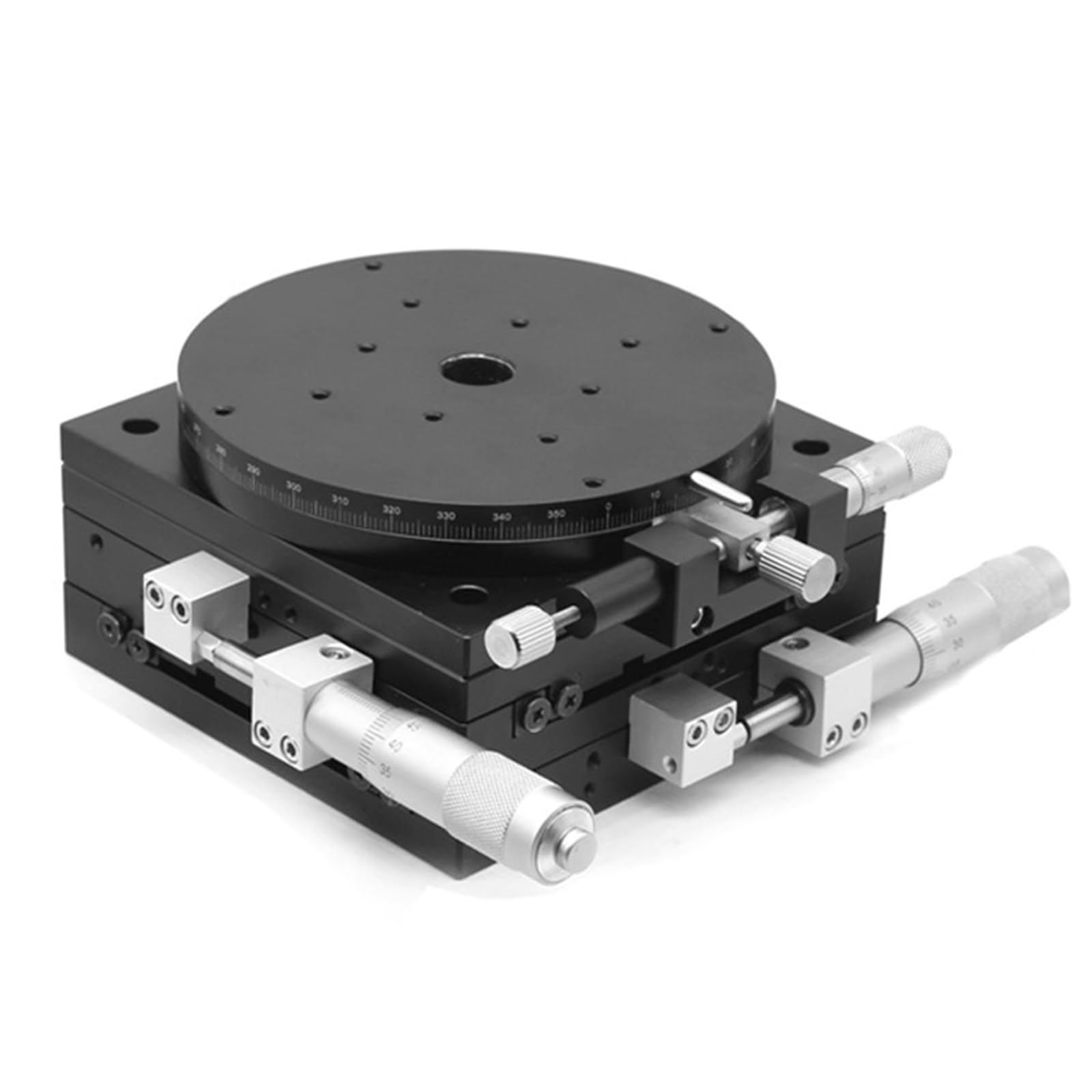 Plate-forme rotative en alliage d'aluminium et table de positionnement 3 axes