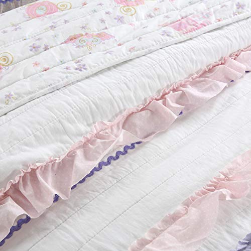 image for Cozy Line Home Fashions Irene Light Purple Pink White Butterfly Romant