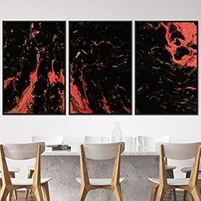 signwin 3 Piece Framed Canvas Wall Art Abstract...