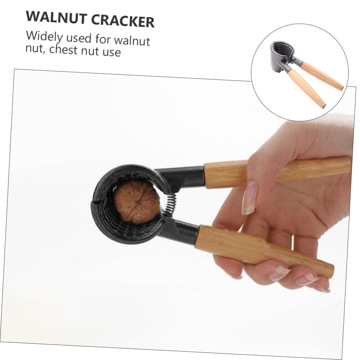 Casse-Noix Multifonction Aluminium avec Manche Ergonomique Ouvre-Noisettes Amandes et Noix sans Effort Outil Pratique pour Cuisine Quotidienne