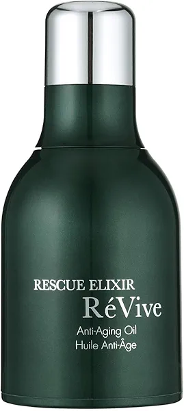 RéVive Anti Aging Face Oil - Rescue Elixir Overnight Face Oil Moisturizer - Helps Improve Skin Barrier & Reduces Fine Lines - Plumps & Smooths Skin with Murumuru Butter & Bio-Renewal Peptides (30 ml)