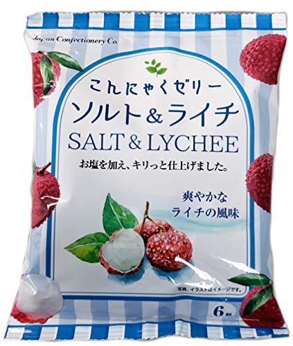 ジェーシーシー ソルト&ライチこんにゃくゼリー 6個 ×12個