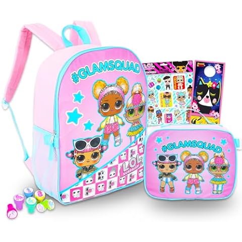 LOL Doll Backpack With Lunch Box Cover