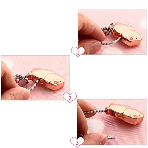 DOJoykey Liebhaber Schlüsselanhänger 1 Paar Schweine partneranhänger mit Magnetischen Mund,Süßes Geschenk für Valentinstag, Weihnachten, Hochzeit,Zink-Legierung (Glänzendes Schwarzes+Rosen-Gold)