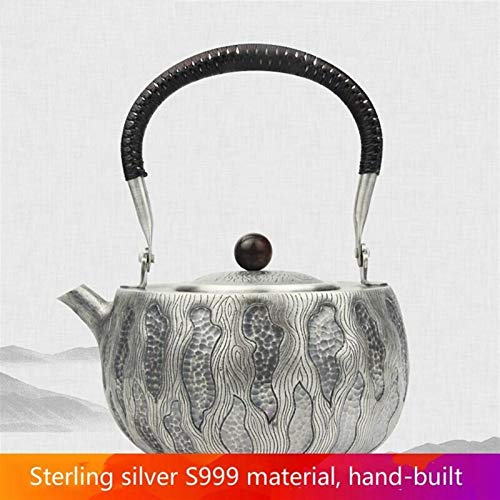 No-Branded Teiera d'Argento hkrstssxj Pure Silver Kung Fu Tea Pot Set Produzione Manuale della Produzione Manuale della… - immagine 4