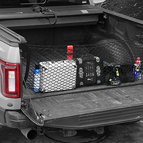 Mojioo BCC005-TBY Truck Bed Cargo Net,Cargo Storage Elastic Mesh Net Organizer thumb #2