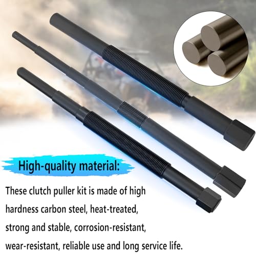 Image of 5 Pcs Clutch Puller Tool Kit & Secondary Clutch Puller for Polaris 2870506 2872085 PA-48595 PU52422 2870903 Fit for Polaris 1985-2024 Ranger RZR Sportsman General Scrambler