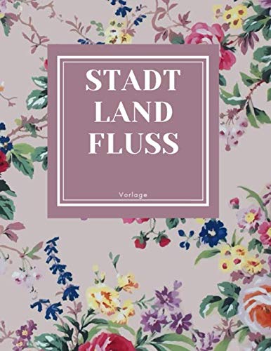 Amazon.com: STADT LAND FLUSS VORLAGE: Stadt Land Fluss für Kinder und