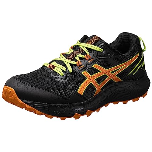 ASICS Herren Gel-Sonoma 7 Sneaker, Black/Bright ORANGE, 44.5 EU