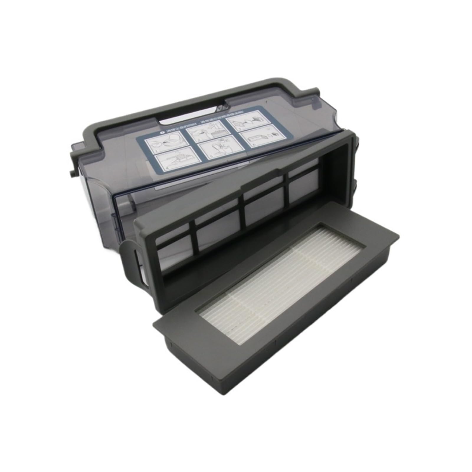 Robot Vacuum Cleaner Dust Box Bin Hepa Filter ，Compatible For Ecovacs ，900