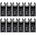 flintronic Cuchillas Oscilantes Multiherramienta, 14PCS (12 Pcs y 2 Arandelas) Hojas de Sierra para Lijar, Moler y Cortar, Cuchillas Oscilantes para Dremel Multimaster Bosch