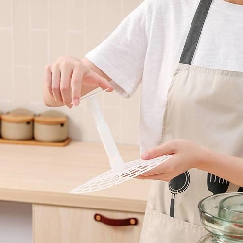 Miniatura 3 de 1 prensa de tarro de pepinillos, dispositivo de presión de tarro de Kimchi, red de presión de tarro de plástico para herramientas de cocina (S)