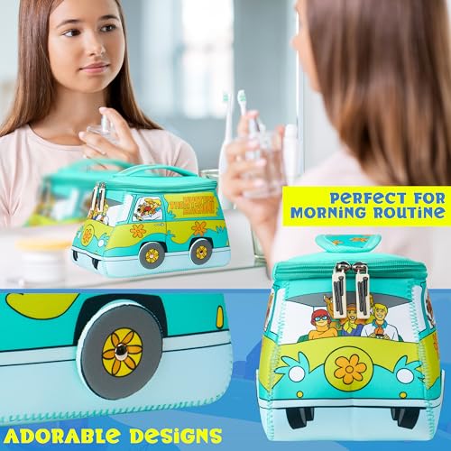 Image of Get Trend Scooby Doo Toiletry Bag, Travel Essentials, Girls Makeup Bag Airplane, Cruise Essentials, Travel Accessories, Gifts for Women, Teens (Multi Scooby)