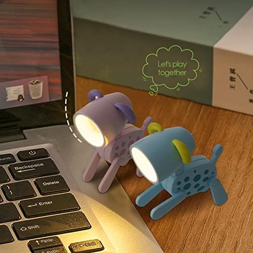 Offfay LED Cute Night Light, 6 Pack Mini Desk Lamp Small Phone Holder, Cute Animal Shaped Table Lamp Adjustable Phone Stand for Students Children Kids (Deer)