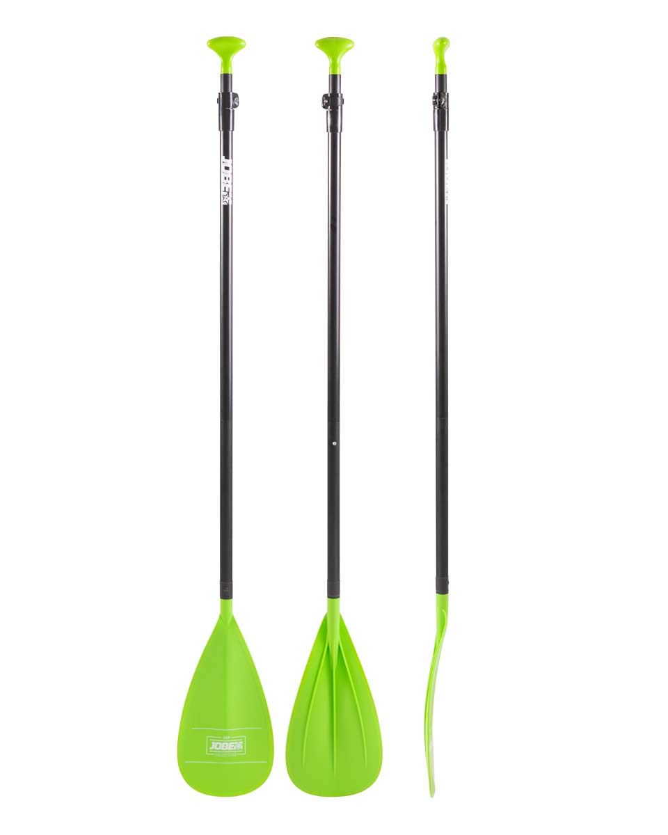 JOBE Aluminium Paddle Sup 3-Part Surfing Paddles, Adults, Unisex, Green (Green), One Size
