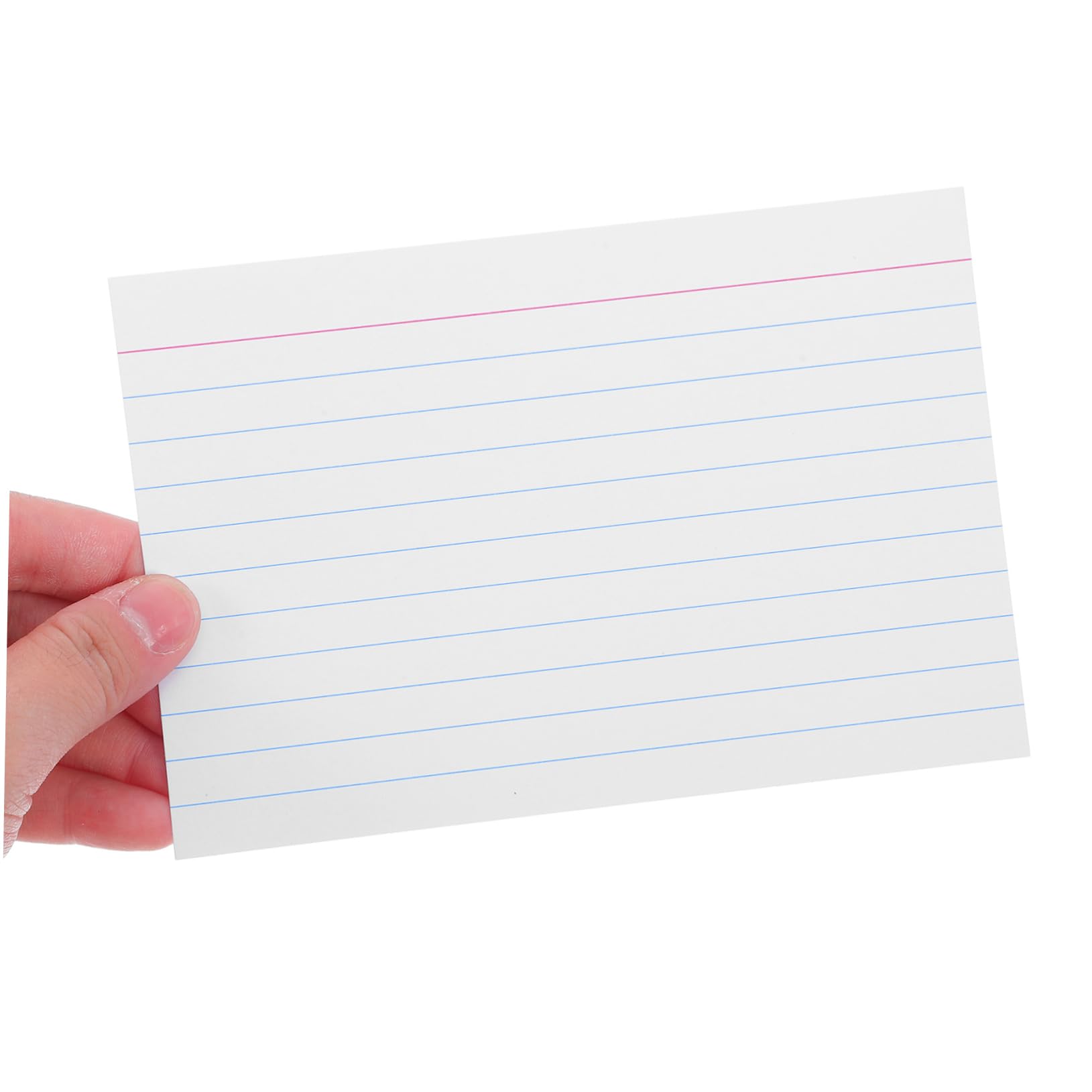 Robuste Notizkarten und Glatter Schreibfläche 4 Zoll Linierte Karteikarten 200 aus Papier mit Horizontalen Linien für Büro und Lernvorbereitung