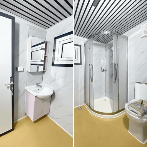 Baño portátil al aire libre con ducha, sanitario móvil para conciertos, convenciones, construcción y eventos deportivos miniatura 3
