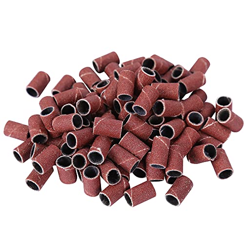 GREEN FABWOOD 100 pcs Professional Sanding Bands for Nail Drill Nail Manicure Sanding Bands Grit...