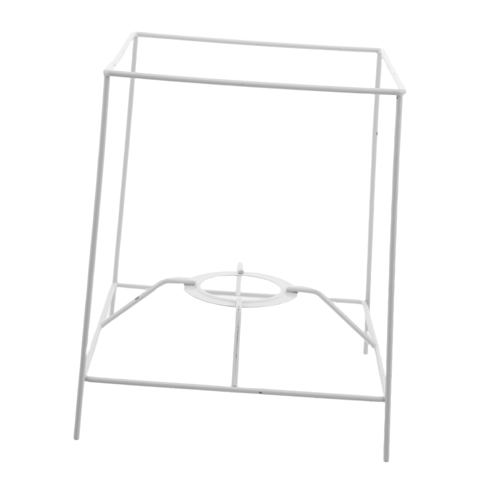 Cabilock Square DIY Lamp Shade Metal Frame with Adapter Wire Chandelier Stand for Table Floor Lamps Easy Install for Creative Home Lighting Fixtures