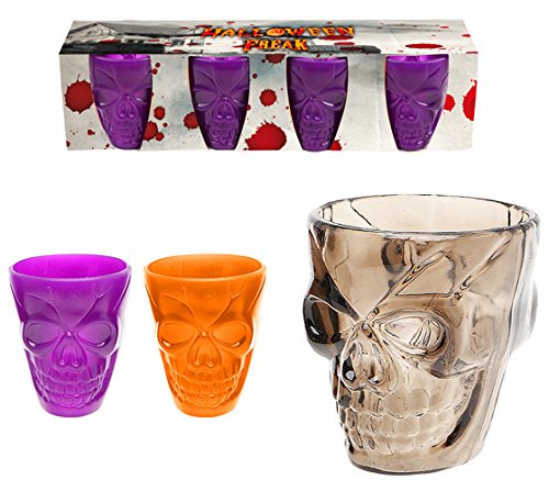 Atosa - 41279 - b/o. Verre Halloween 5 cm 4 u 3 Ass.