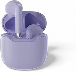 Fones de Ouvido Bluetooth 5.3 Fones de Ouvido Esportivos Academia Corrida Fitness Trabalho Musicas com IPX4 à Prova d'Água Graves Profundos para iOS Android Tipo-C - Premium® (Lilás)